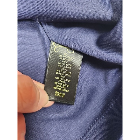 Jessica Simpson Dress Womens 10 Blue Sleeveless Gold Accents New With Tags - Picture 7 of 9